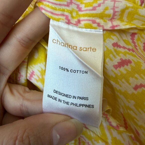 Charina Sarte Poppy Contrast Paisley Bohemian Mini Dress Size S - Picture 5 of 6